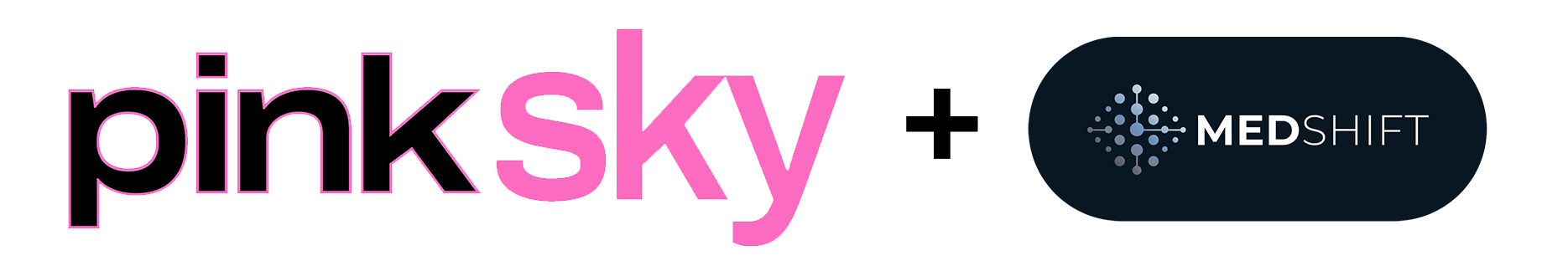 PinkSky x MedShift Logo